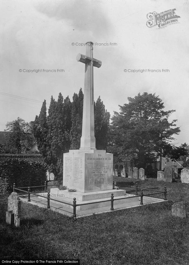 Framlingham, War Memorial 1929