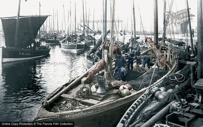 Photo of Fraserburgh, Herring Boats c.1900