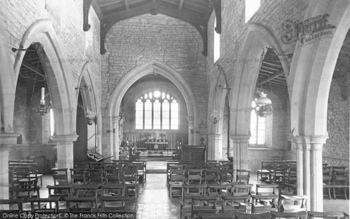 Photo of Freeby, St Mary's Church Interior c.1955