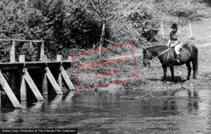 Photo of Frensham, Horse Riding At Tancreds Ford c.1955