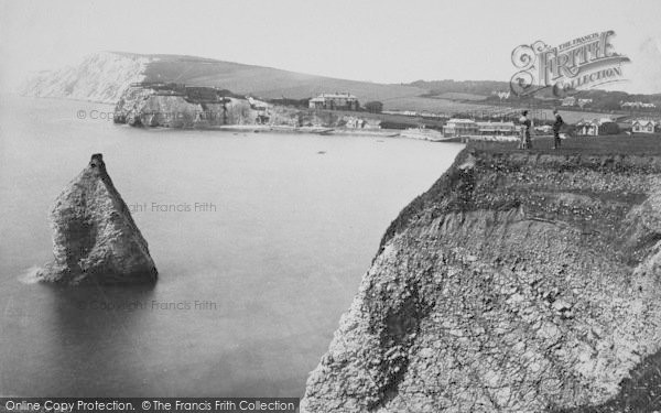 Photo of Freshwater Bay, From The Cliffs c.1883