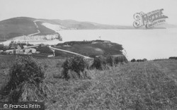 View From Above Towards St Catherine's Point c.1883, Freshwater Bay