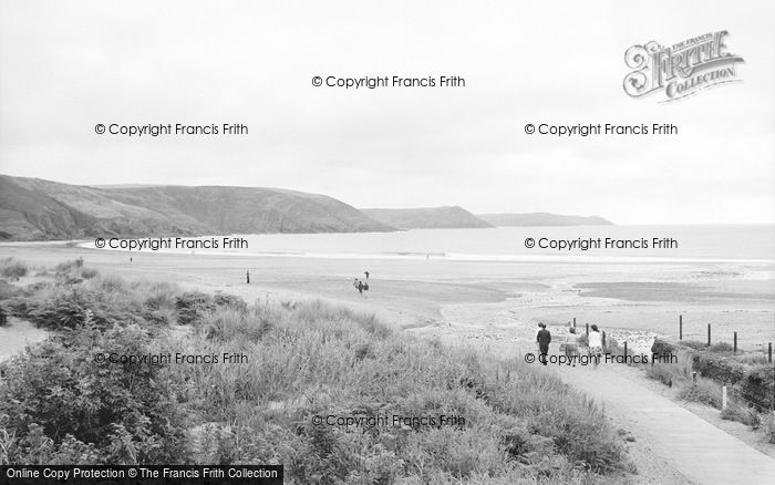 Photo of Freshwater East, The Three Points And Beach 1963