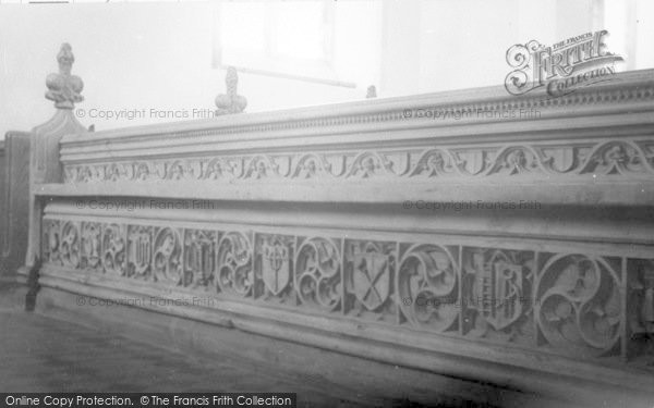 Photo of Fressingfield, Passion Bench, Church Of St Peter And St Paul c.1955