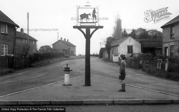 Photo of Fressingfield, The Village Sign c.1955