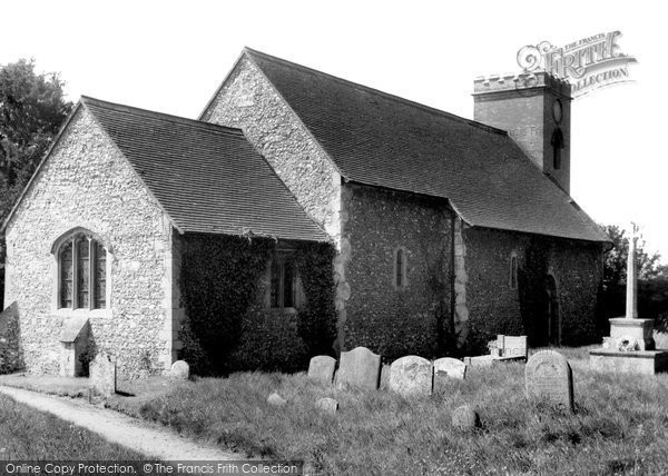 Photo of Frilsham, St Frideswide's Church c.1960