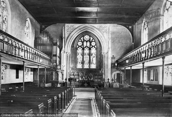 Photo of Frimley, Church Interior 1909