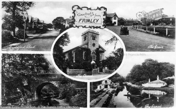 Photo of Frimley, Composite c.1955