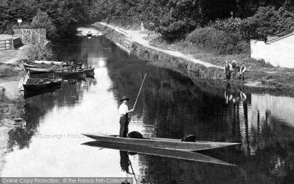 Photo of Frimley Green, Punting On The Canal  1909