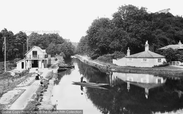 Photo of Frimley Green, The Basingstoke Canal And New Boathouse 1909