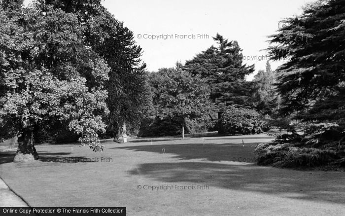Photo of Frimley, Park, Croquet Lawn c.1955