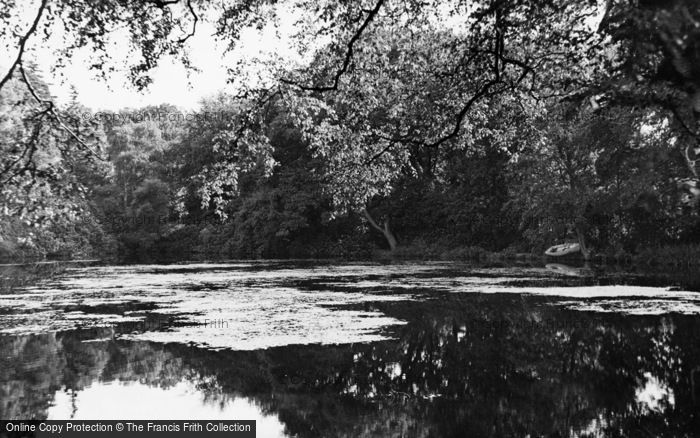 Photo of Frimley, Park, The Lake c.1955