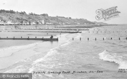 Frinton-on-Sea, Beach Looking East c.1955, Frinton-on-Sea