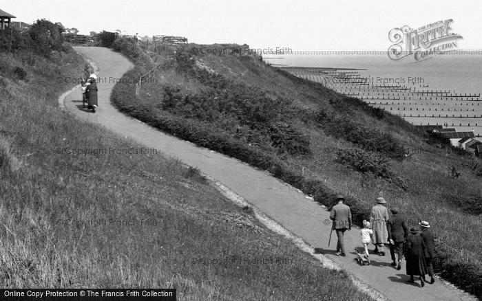 Photo of Frinton On Sea, Climbing Up Zigzag Path 1921