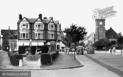 Frinton-on-Sea, Connaught Avenue and Free Church c1955