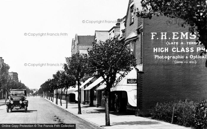 Photo of Frinton On Sea, Connaught Avenue, Chemist 1921