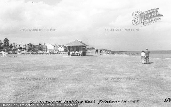 Photo of Frinton On Sea, Greensward Looking East c.1960