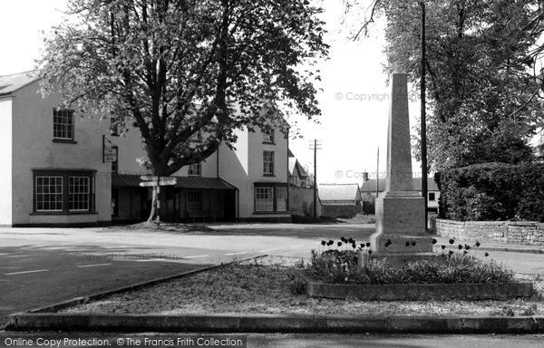 Photo of Frocester, The George Hotel And Memorial c.1955