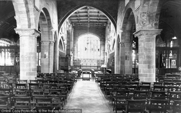 Photo of Frodsham, Church of St Laurence interior c1960