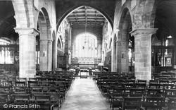 Frodsham, Church of St Laurence interior c1960