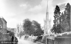 St John's Church From Gentle Street 1949, Frome