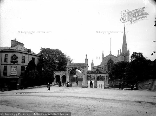 Photo of Frome, St John's From Bath Street c.1900
