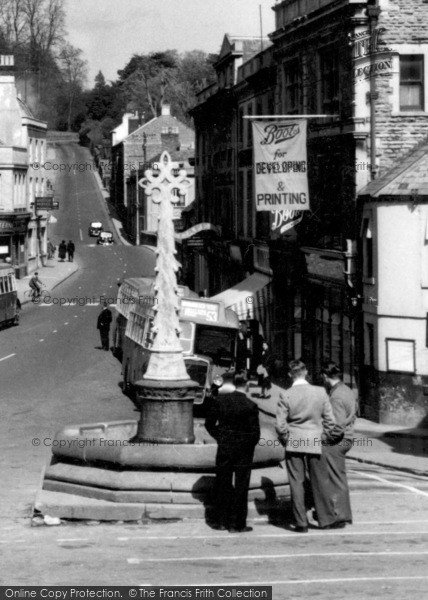 Photo of Frome, Young Men At The Market Cross 1952