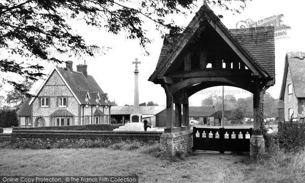 Photo of Froxfield Green, The Lychgate And War Memorial c.1965