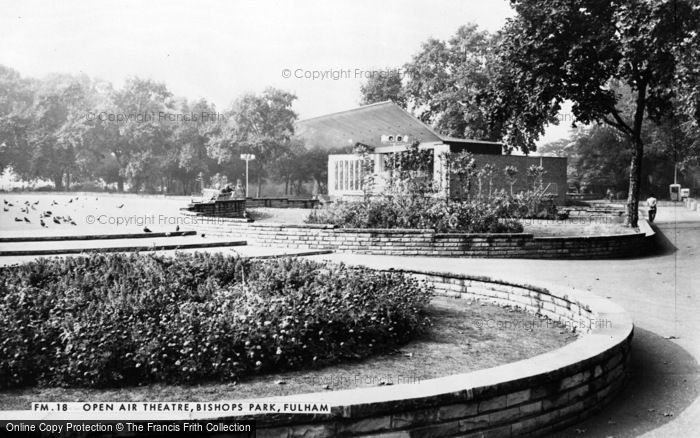 Photo of Fulham, Bishops Park, Open Air Theatre c.1960