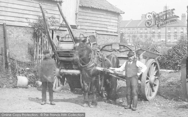 Photo of Fulham, Cart At Crab Tree Farm 1895