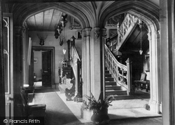 Minard Castle, Entrance Hall c.1935, Furnace
