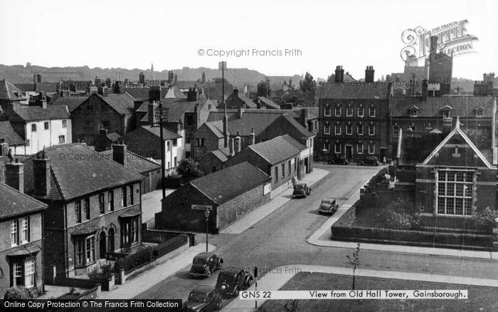 Photo of Gainsborough, View From Old Hall Tower c.1955