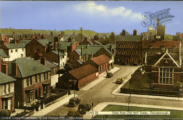 Photo of Gainsborough, View From Old Hall Tower c.1955