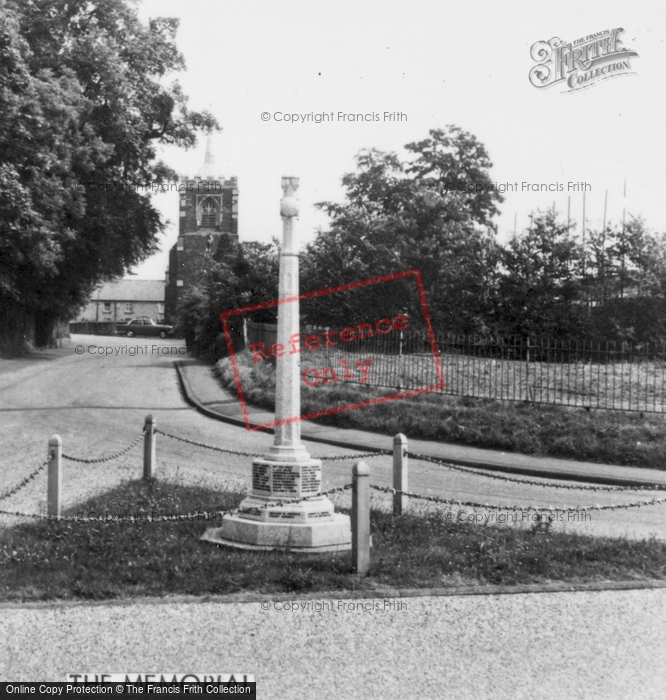 Photo of Gamlingay, The Memorial c.1965