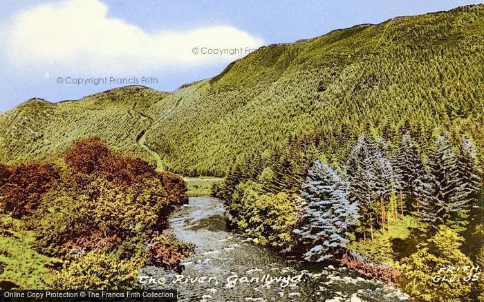 Photo of Ganllwyd, The River c.1955