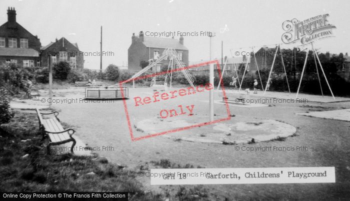 Photo of Garforth, Children's Playground, Barley Hill Road c.1955