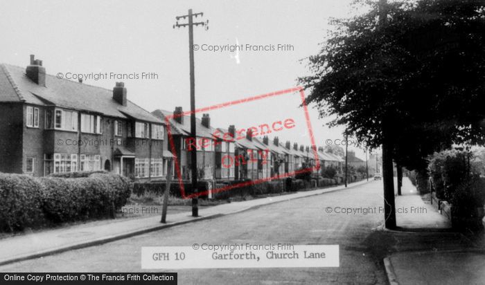 Photo of Garforth, Church Lane c.1955