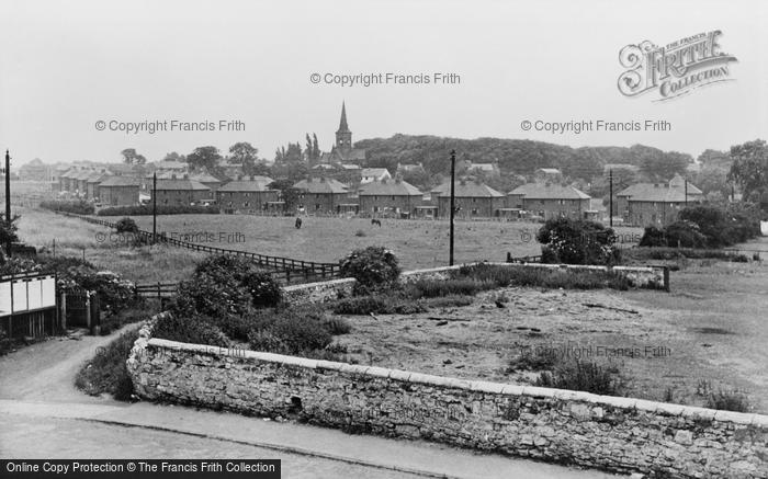 Photo of Garforth, St Mary's Church And New Estate c.1955