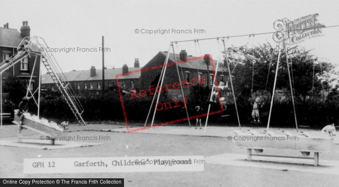 Photo of Garforth, The Children's Playground c.1955