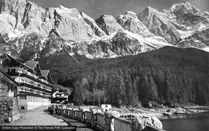 Photo of Garmisch Partenkirchen, Eibsee And Zugspitze c.1935