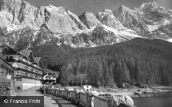 Eibsee And Zugspitze c.1935, Garmisch-Partenkirchen