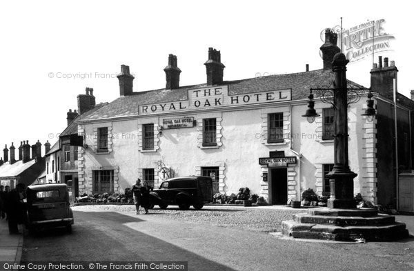 Photo of Garstang, Market Cross And Royal Oak Hotel c.1955