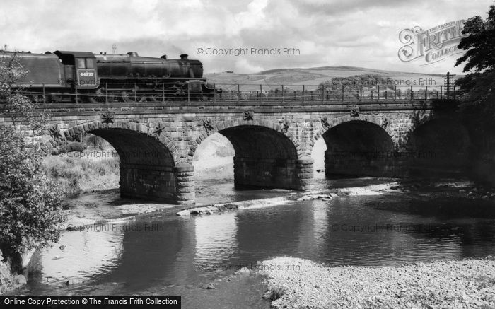 Photo of Garstang, Six Arches, Engine 44737 c.1960