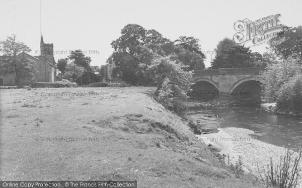 Photo of Garstang, The River, Bridge And Church c.1960