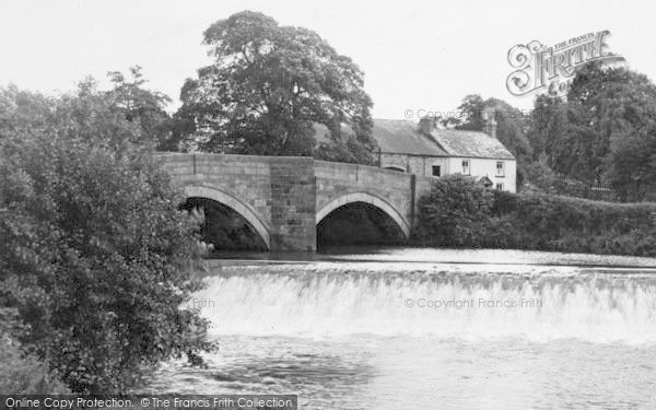 Photo of Garstang, The River Bridge And Weir c.1950