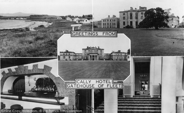 Photo of Gatehouse Of Fleet, Cally Hotel Composite c.1955