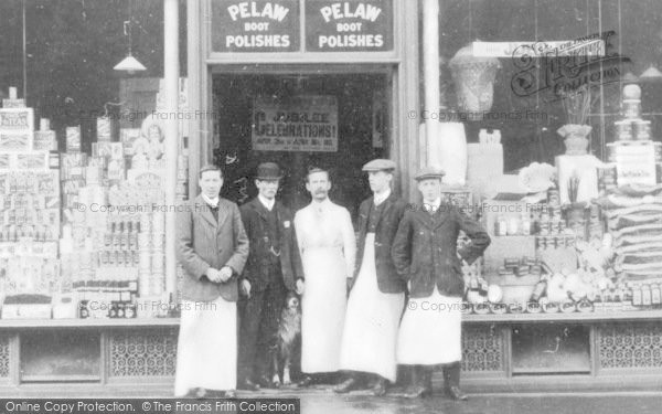 Photo of Gateshead, Grocery Store Staff, Wrekenton 1911