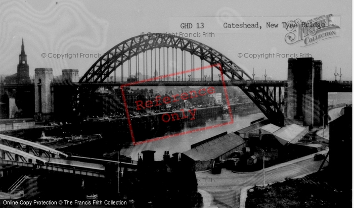 Photo of Gateshead, New Tyne Bridge c.1955