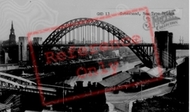 New Tyne Bridge c.1955, Gateshead