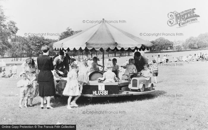 Photo of Gateshead, Saltwell Park, Children's Roundabout c.1955
